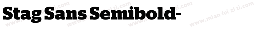 Stag Sans Semibold字体转换